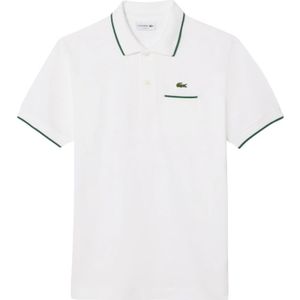 Lacoste, Heren, Tops, Wit, Maat: S Katoen,