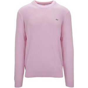 Sun68, Heren, Truien, Roze, Maat: XL Katoen,