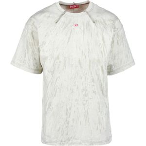 Diesel, Heren, Tops, Grijs, Maat: M Katoen,