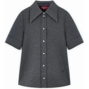 Gucci, Dames, Jassen, Grijs, Maat: XL Jersey,