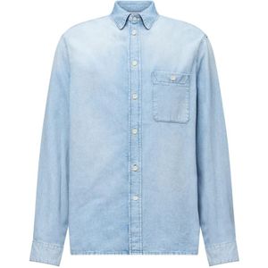 Drykorn, Heren, Overhemden, Blauw, Maat: M Denim,