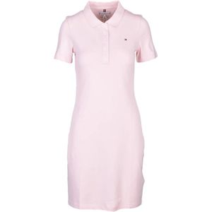 Tommy Hilfiger, Dames, Jurken, Roze, Maat: 2XS Katoen,