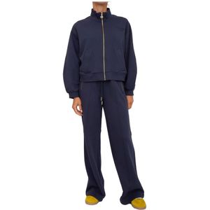 Twinset, Dames, Sport, Blauw, Maat: S Katoen,