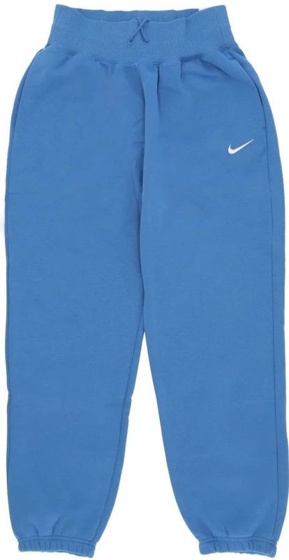 Nike, Dames, Broeken, Blauw, Maat: L Fleece,