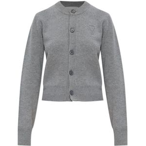 Ami Paris, Dames, Truien, Grijs, Maat: XS Wol,