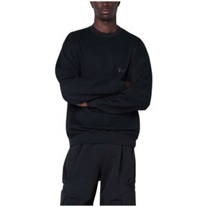 Y-3, Heren, Sweatshirts & Hoodies, Zwart, Maat: L Katoen,