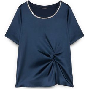Fiorella Rubino, Dames, Blouses & Shirts, Blauw, Maat: XS Zijde,