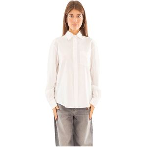 Pinko, Dames, Blouses & Shirts, Wit, Maat: XS Katoen,