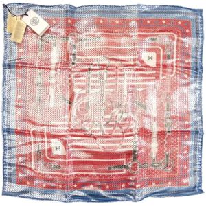 Hermès Vintage, Dames, Pre-owned, Veelkleurig, Maat: ONE Size Zijde,