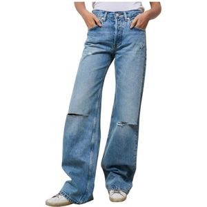 Anine Bing, Dames, Jeans, Blauw, Maat: W28 Denim,