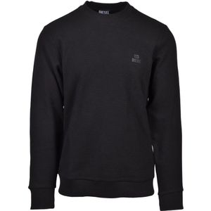 Diesel, Heren, Sweatshirts & Hoodies, Zwart, Maat: S Katoen,