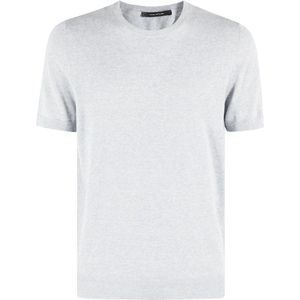 Tagliatore, Heren, Tops, Grijs, Maat: 3XL Katoen,