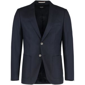 Hugo, Heren, Jassen, Blauw, Maat: S Wol,