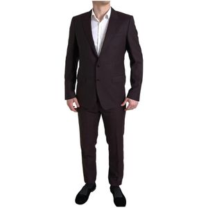 Dolce & Gabbana - Martini Slim Fit - Pak - Kastanjebruin - 2-delig