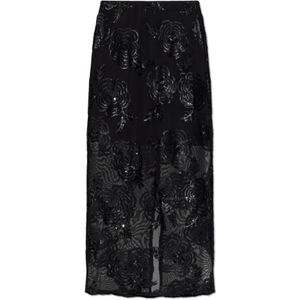 Rotate Birger Christensen, Dames, Rokken, Zwart, Maat: S Poliester,