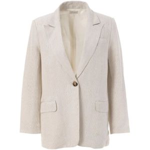 JC Sophie, Dames, Jassen, Beige, Maat: XS Leer,