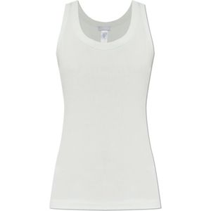 Hanro - Geribbelde Katoenen Tanktop - Wit - Dames