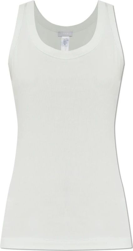 Hanro - Geribbelde Katoenen Tanktop - Wit - Dames