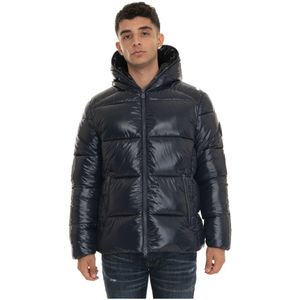 Save The Duck, Heren, Jassen, Blauw, Maat: L Nylon,