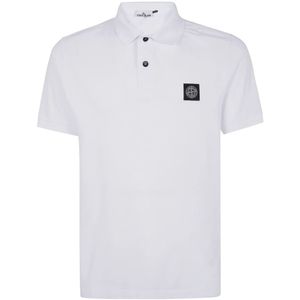 Stone Island, Heren, Tops, Wit, Maat: 2XL Katoen,