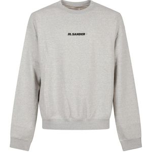 Jil Sander, Heren, Sweatshirts & Hoodies, Grijs, Maat: M Katoen,