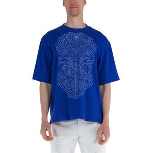 Off White, Heren, Tops, Blauw, Maat: M Katoen,