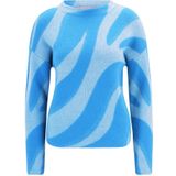 Betty & Co - Gebreide Trui - Blauw - Dames - Jacquard