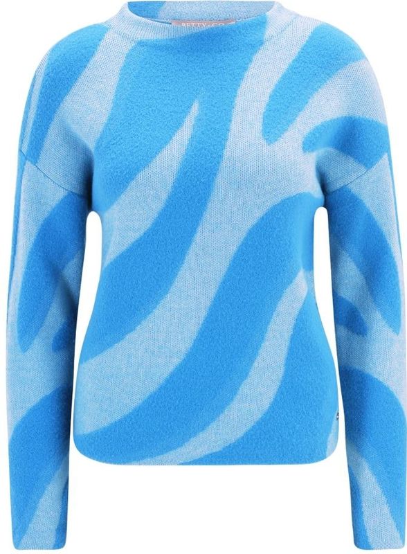 Betty & Co - Gebreide Trui - Blauw - Dames - Jacquard