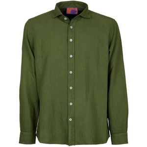 Gallo, Heren, Overhemden, Groen, Maat: L