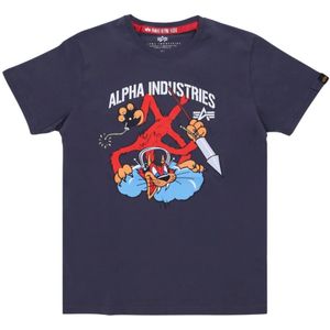 Alpha Industries, Heren, Tops, Zwart, Maat: M