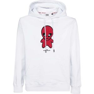 Gcds, Heren, Sweatshirts & Hoodies, Wit, Maat: S Katoen,