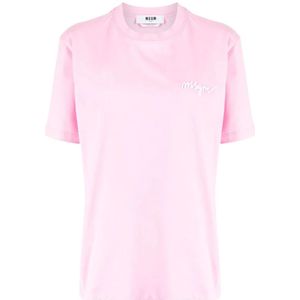 Msgm, Dames, Tops, Roze, Maat: L Katoen,
