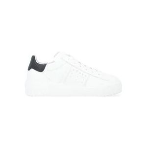 Hogan Gestreepte Band Sneakers , White , Heren , Maat: 41 EU