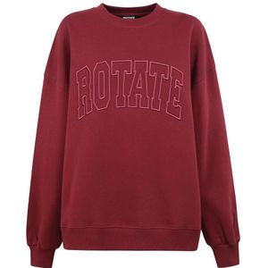 Rotate Birger Christensen, Dames, Sweatshirts & Hoodies, Rood, Maat: M Katoen,