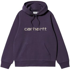 Carhartt Wip, Heren, Sweatshirts & Hoodies, Paars, Maat: M Katoen,