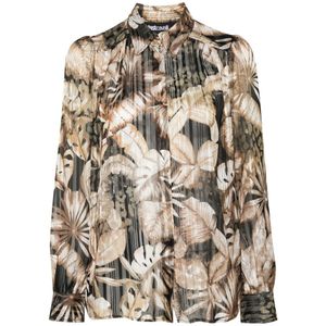 Just Cavalli, Dames, Blouses & Shirts, Veelkleurig, Maat: 2XS Poliester,