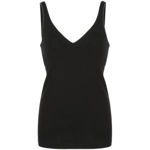 Brunello Cucinelli, Dames, Tops, Zwart, Maat: L Katoen,