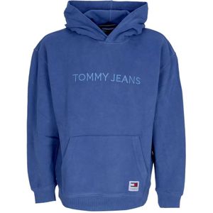 Tommy Hilfiger, Dames, Sweatshirts & Hoodies, Blauw, Maat: S Katoen,
