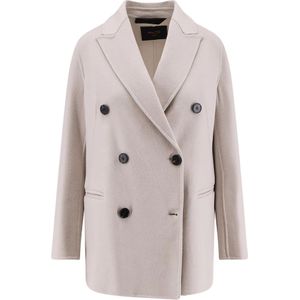 Paltò, Dames, Mantels, Wit, Maat: 2XS Wol,