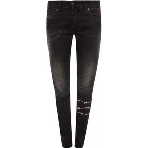 Diesel, Dames, Jeans, Zwart, Maat: W24 L30