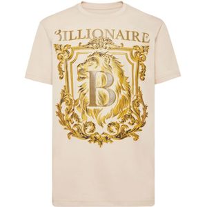 Billionaire, Heren, Tops, Beige, Maat: M Katoen,