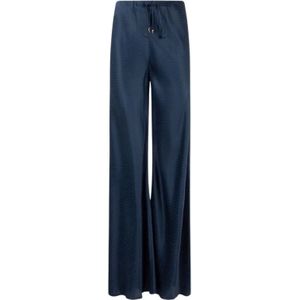 Roberto Cavalli, Dames, Broeken, Blauw, Maat: 2XS Zijde,