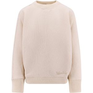 Max Mara, Dames, Sweatshirts & Hoodies, Wit, Maat: XS Katoen,