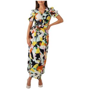 Pom Amsterdam, Dames, Jurken, Veelkleurig, Maat: S