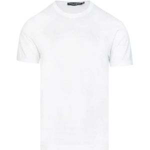Dolce & Gabbana, Heren, Tops, Wit, Maat: S Katoen,