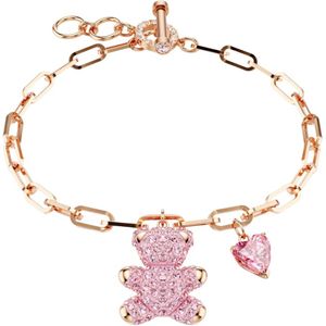 Swarovski - Link Armband Beer Roze Teddy - Geel - Dames