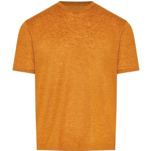Zegna, Heren, Tops, Oranje, Maat: L Linnen,