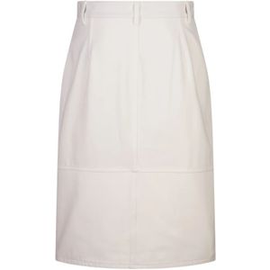Jil Sander, Dames, Rokken, Wit, Maat: M Katoen,