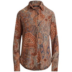 Ralph Lauren - Klassiek Gesneden Overhemd - Veelkleurig - Polyester