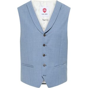 Club Of Gents, Heren, Pakken, Blauw, Maat: L Wol,